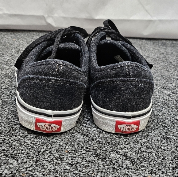 Vans Black Fabric Low Profile Skater Lace Up Sneakers Size Y5.5 - Picture 5 of 8